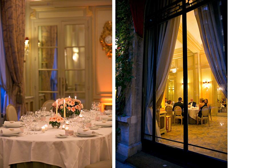 Plaza Athenee wedding reception Paris photographer