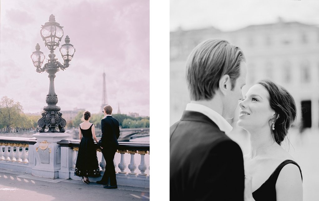 romantic Alexandre III photo for an engagement shoot in Paris