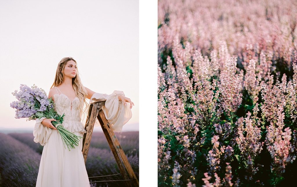 wedding photographer in provence le secret'audrey in the lavender fields