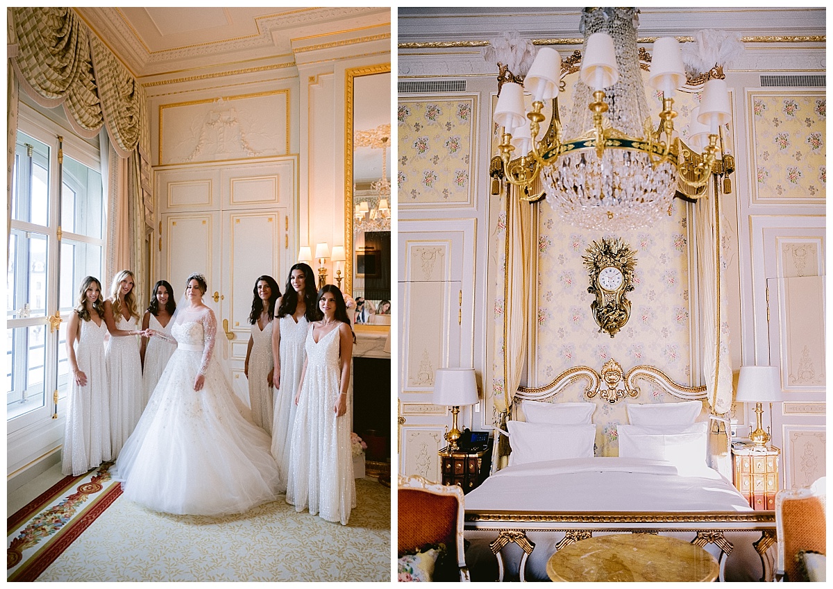 The getting ready of the bride in one of the most wonderful suite of the Ritz