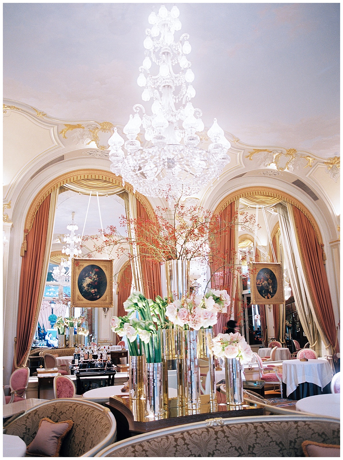 An historic salon of the Ritz 

