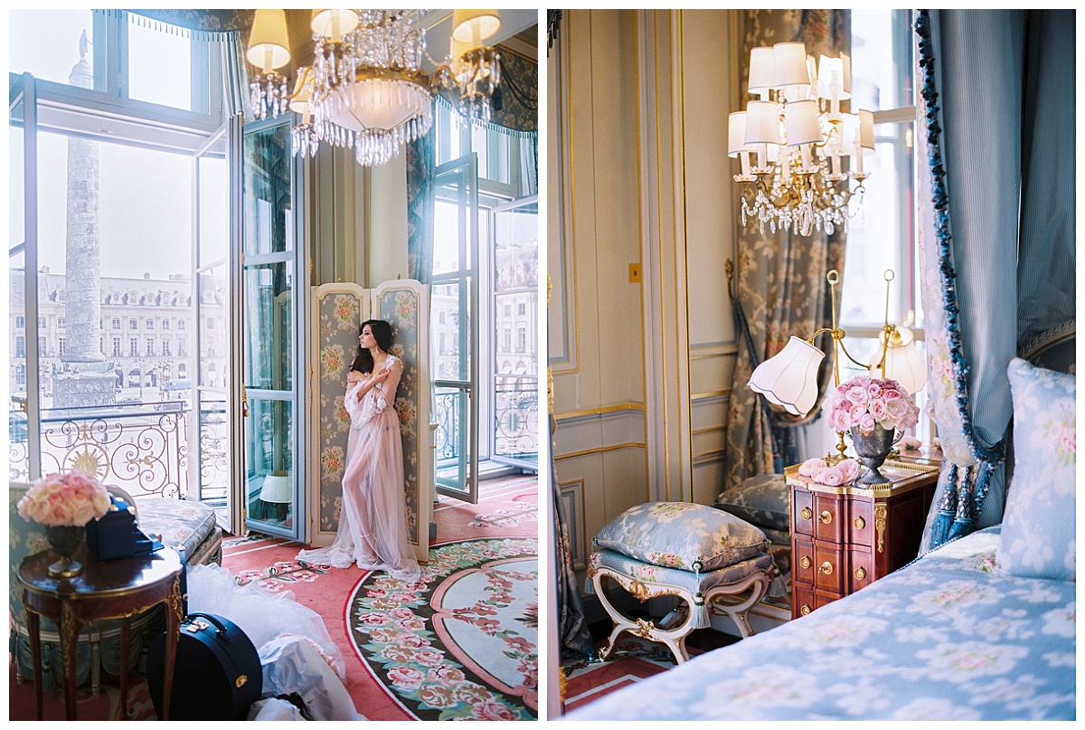 Your suite at the Ritz with an amazing view on the Place Vendôme 