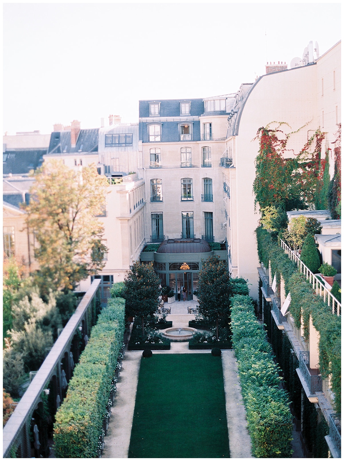 View from the terrace of a Suite at the Ritz