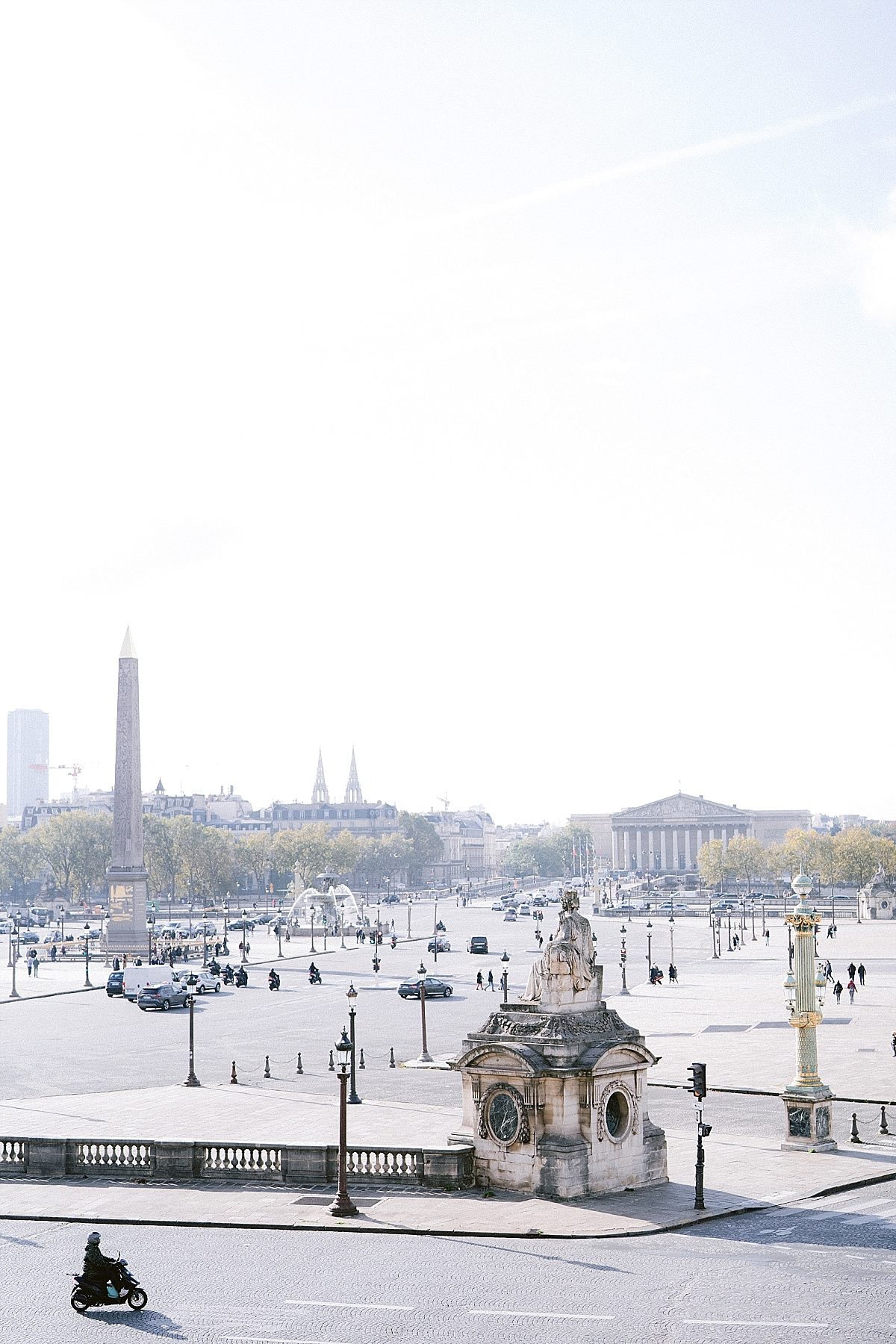 View from the balcony of the Hotel de Crillon Paris 