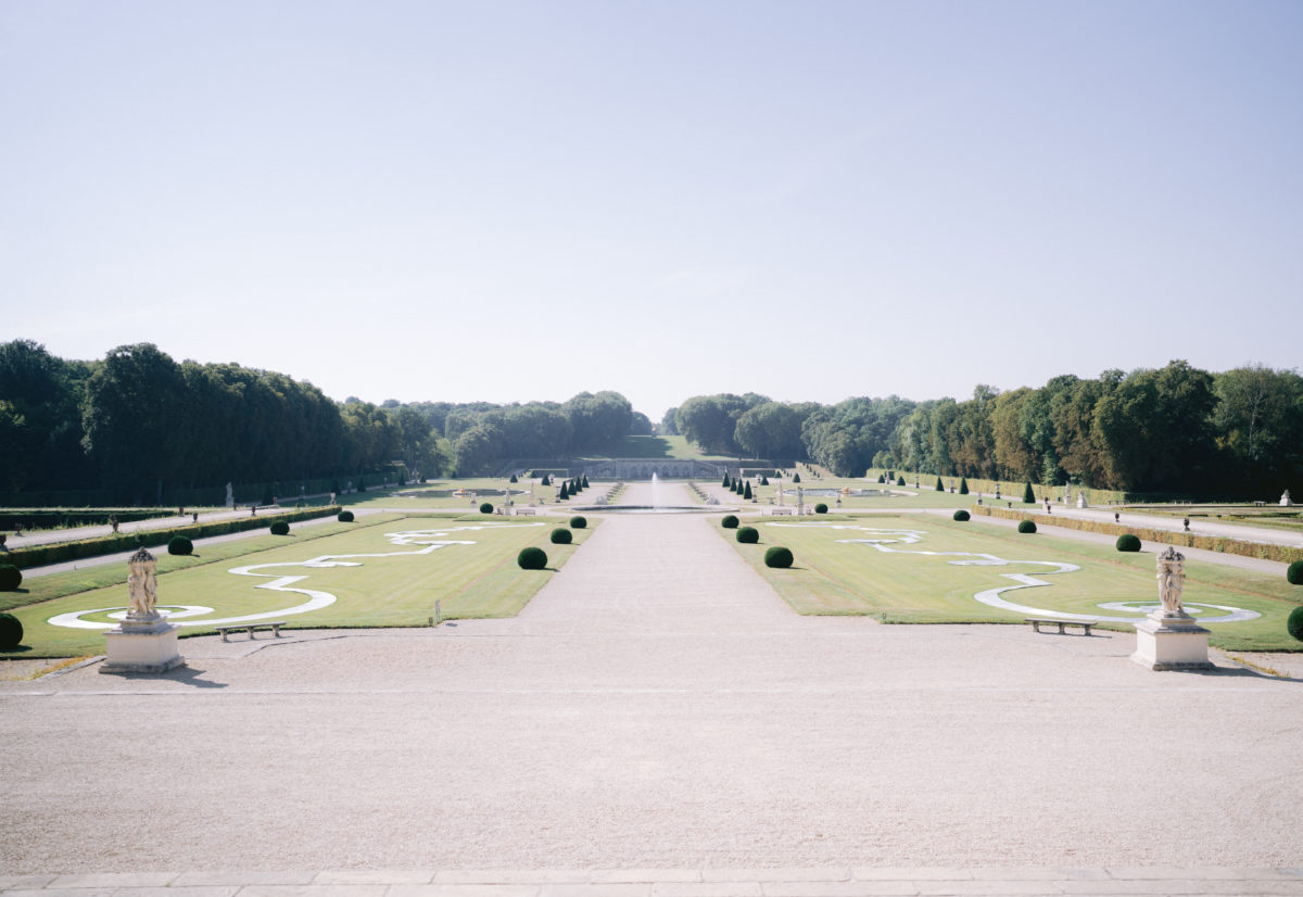 The garden of the Chateau de Vaux le Vicomte 