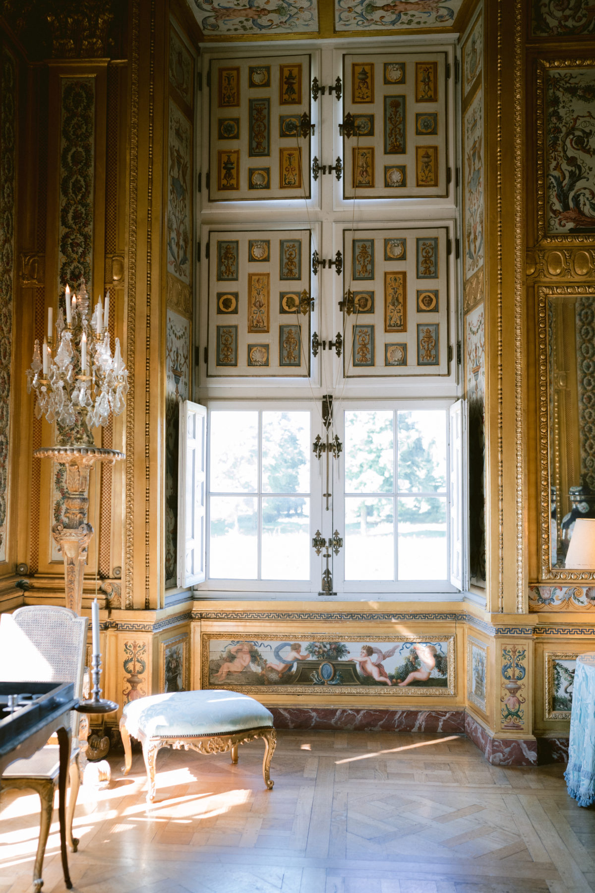 The Salon of the Chateau de Vaux le Vicomte 