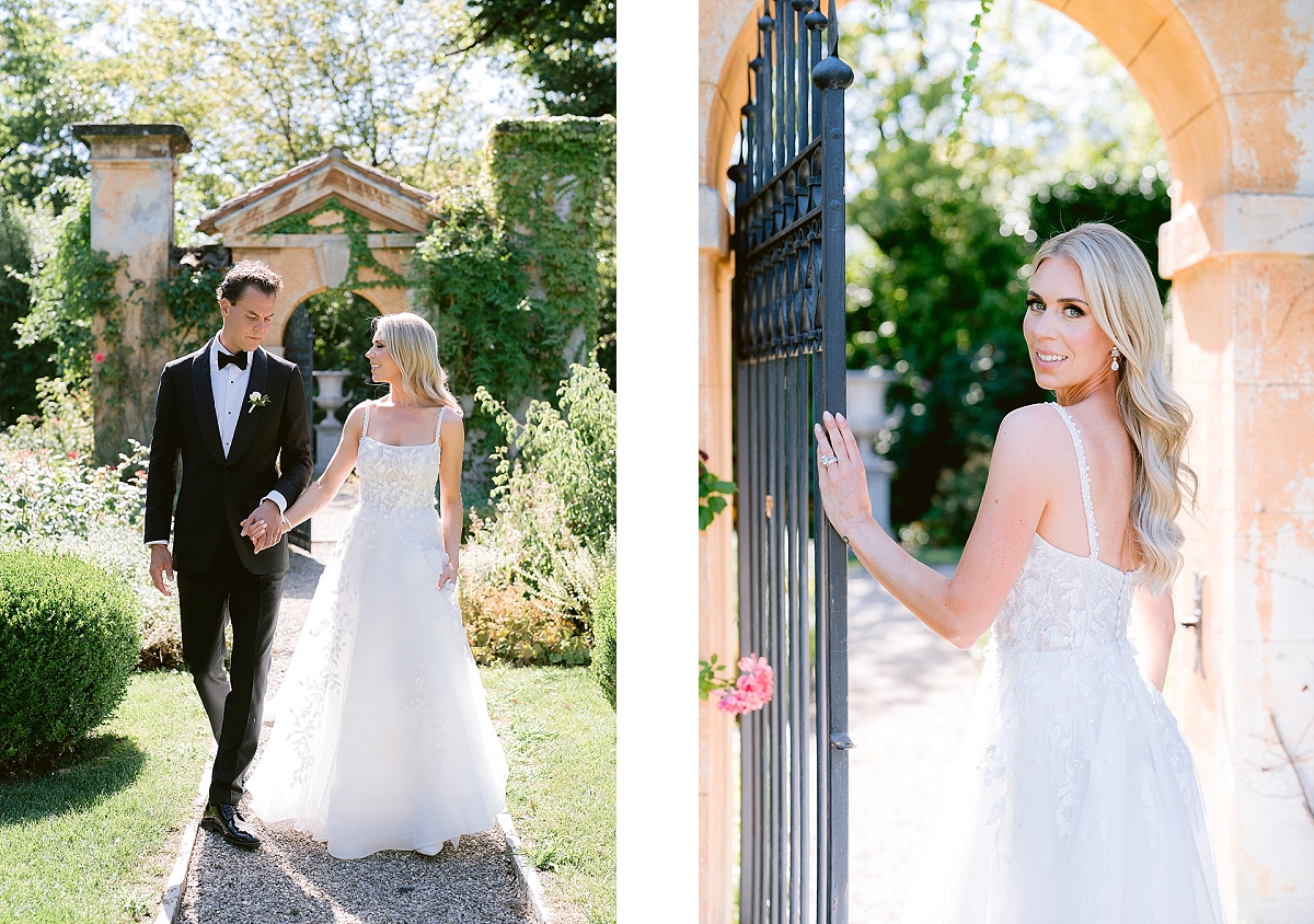 Villa Balbiano Lake como
Luxury wedding 
Photographer lake como 
Bride and groom in the garden 