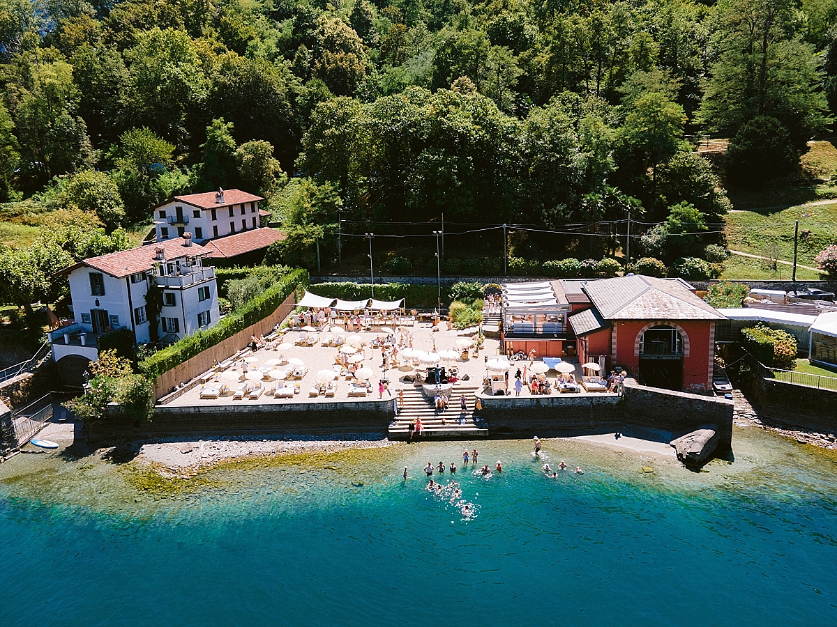 Brunch in a privâtes beach at lake como 