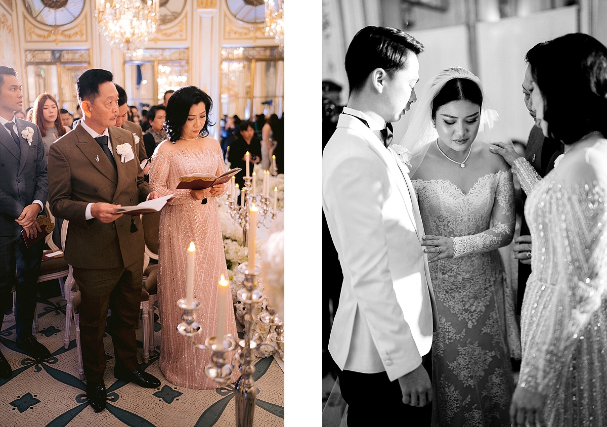 Luxury Wedding ceremony at le Meurice Paris 